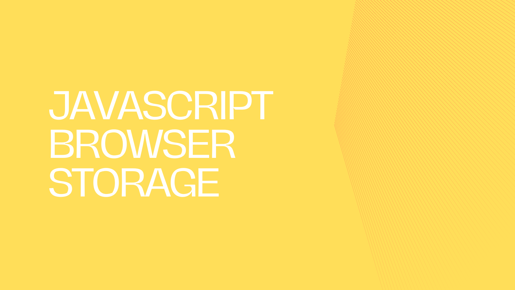 Javascript browser storage options