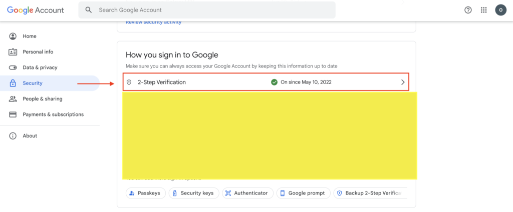 Google gmail account app password